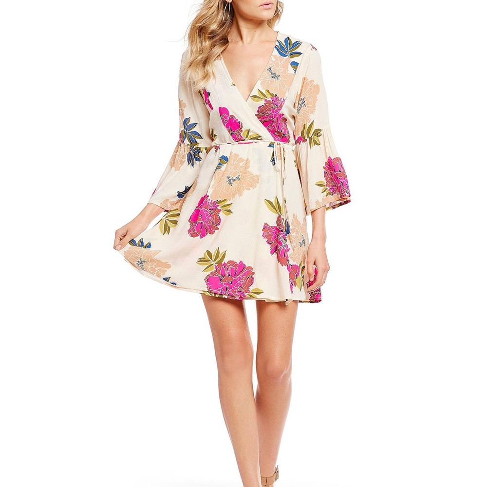 Billabong Women's Pink Divine Floral Dress